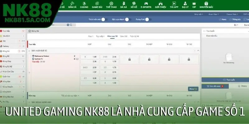 United Gaming NK88 là nhà cung cấp game số 1